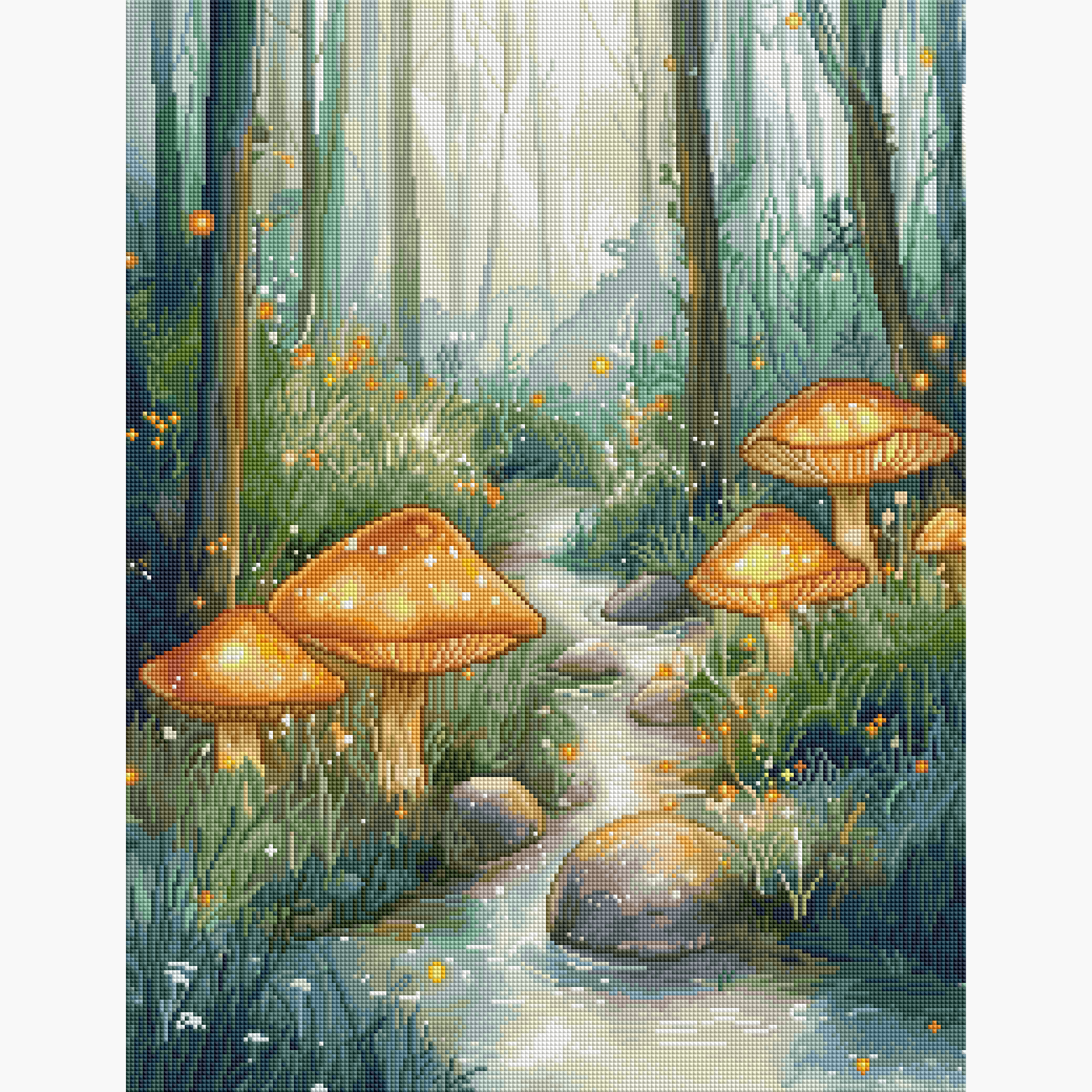 Enchanted Forest Stream Diamond Painting Kit