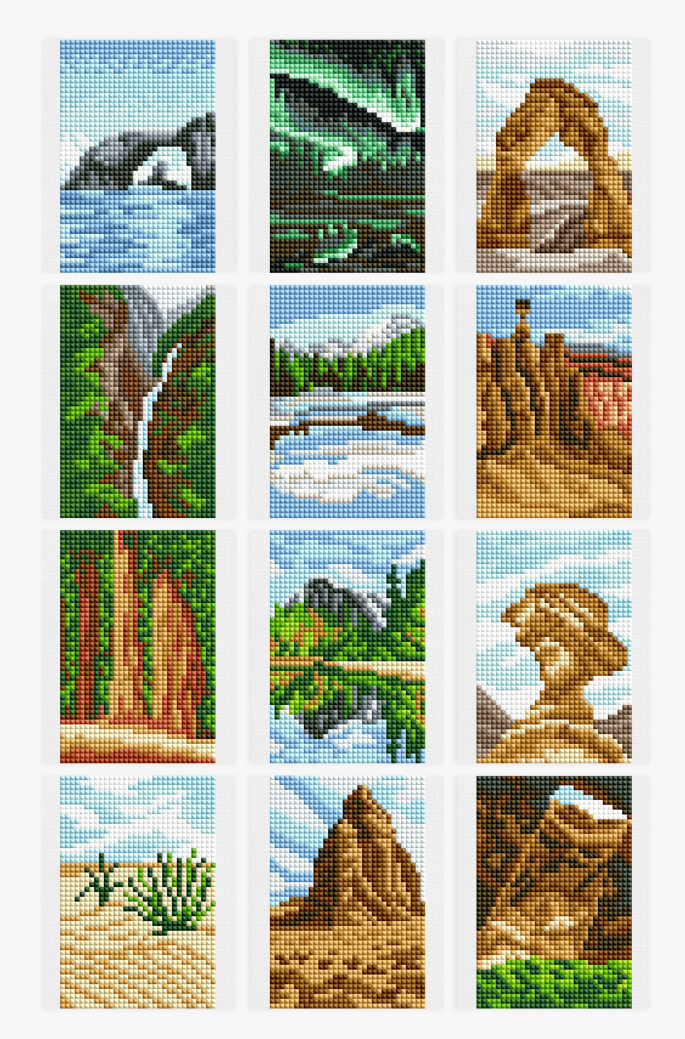 National Parks Set No. 2 | Diamond Painting Mini Kit National Parks Set No. 2 | Diamond Painting Mini Kit